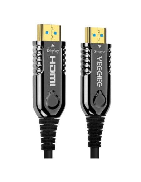 OEM HDMI-OPTICAL-40M HDMI Fibra Óptica Cabo - HDMI Digite Conectores - Suporte 4K @ 60 Hz - 40m - Color Black - Conector