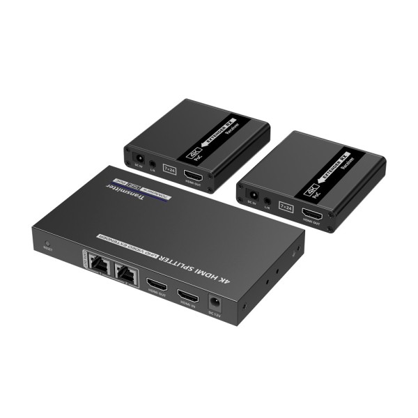 Lenkeng HDMI-SPL-1X2-4K30-CAT6 HDMI Sinal Splitter Extender - Escopo 40 m - 4K Resolução - Permite 1: 2 - Conexões HDMI