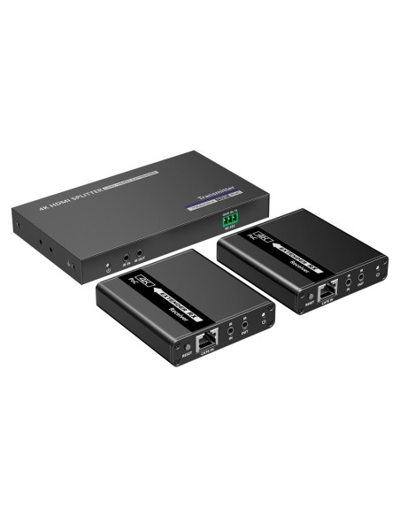 Lenkeng HDMI-SPL-1X2-4K30-CAT6 HDMI Sinal Splitter Extender - Escopo 40 m - 4K Resolução - Permite 1: 2 - Conexões HDMI