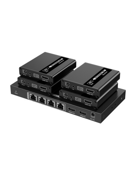 Kaufen LENKENG HDMI-SPL-1X4-4K30-CAT6 HDMI-Signal-Extender-Splitter – Reichweite 40 m – Auflösung 4K – Ermöglicht 1:4-Verbindung