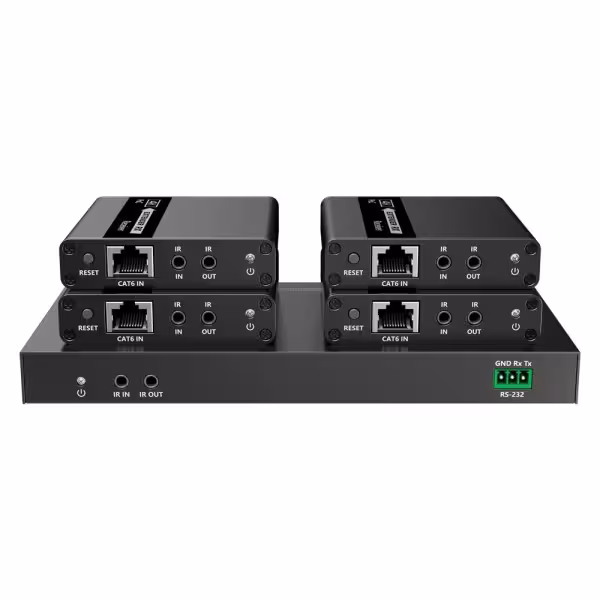 Acheter LENKENG HDMI-SPL-1X4-4K30-CAT6 Prolongateur répartiteur de signal HDMI - Portée 40 m - Résolution 4K - Permet des connex