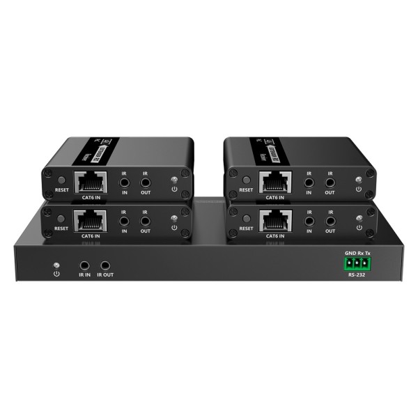 Kaufen LENKENG HDMI-SPL-1X4-4K30-CAT6 HDMI-Signal-Extender-Splitter – Reichweite 40 m – Auflösung 4K – Ermöglicht 1:4-Verbindung
