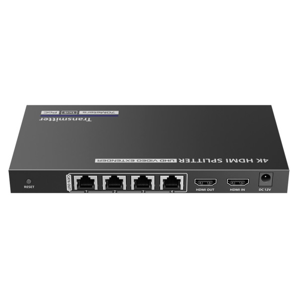 Kaufen LENKENG HDMI-SPL-1X4-4K30-CAT6 HDMI-Signal-Extender-Splitter – Reichweite 40 m – Auflösung 4K – Ermöglicht 1:4-Verbindung