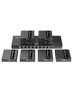 Kaufen LENKENG HDMI-SPL-1X8-4K30-CAT6 HDMI-Signal-Extender-Splitter – Reichweite 40 m – Auflösung 4K – Ermöglicht 1:8-Verbindung