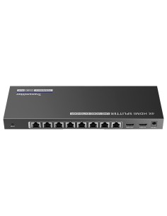 Lenkeng HDMI-SPL-1X8-4K30-CAT6 HDMI Sinal Splitter Extender - Escopo 40 m - Resolução 4K - Permite 1: 8 - Conexões HDMI 2