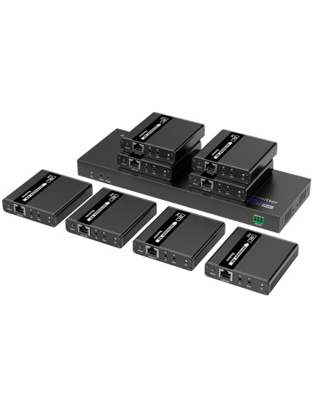 Lenkeng HDMI-SPL-1X8-4K30-CAT6 HDMI Sinal Splitter Extender - Escopo 40 m - Resolução 4K - Permite 1: 8 - Conexões HDMI