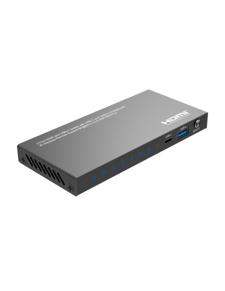 Kaufen OEM HDMI-SW-4X1-8K60 HDMI/USB-C-Signal-Switch – ermöglicht 4:1 – 3 HDMI-Eingänge – 1 USB-C-Eingang – 8K-Auflösung