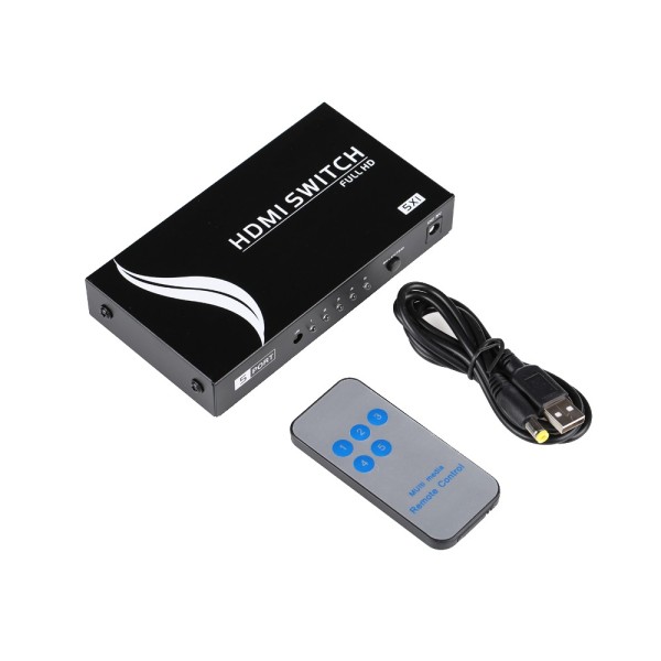 OEM HDMI-Switch-5-1-4K Signal Switch HDMI - Permite 5: 1 - Resolução 4K
