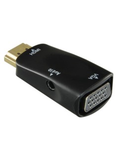 OEM HDMI-VGA Adaptador HDMI para VGA + Audio - Passivo, não precisa de energia - Converta uma saída HDMI no VGA + Audio - Reso