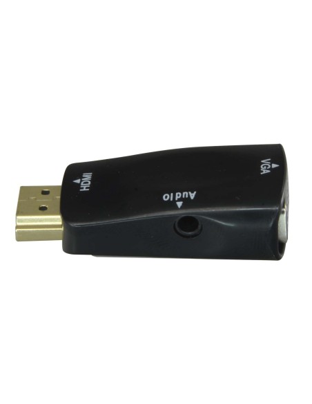 Comprar OEM HDMI-VGA Adaptador de HDMI a VGA+Audio - Pasivo, no necesita alimentación - Convierte una salida de HDMI en VGA+Audi