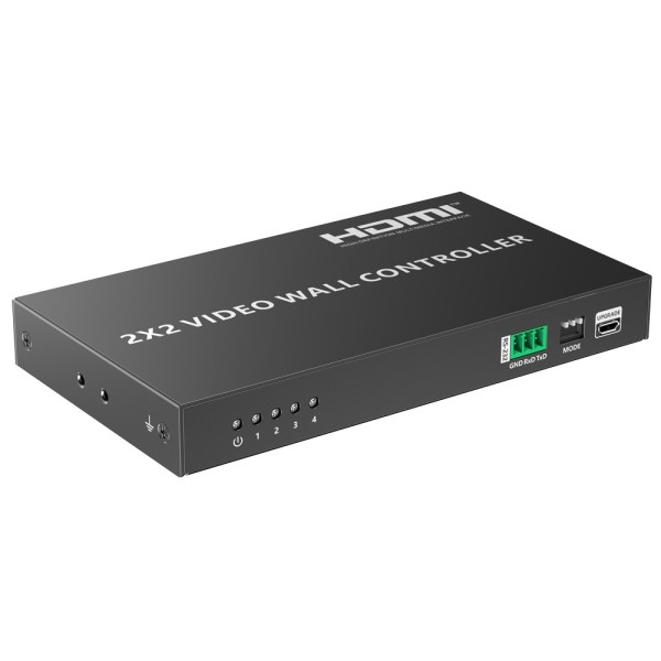 Lenkeng HDMI-VW-4-1080P60 videowall eletrônico HDMI - videowall 2x2 - Permite 1: 4 - Resolução FHD