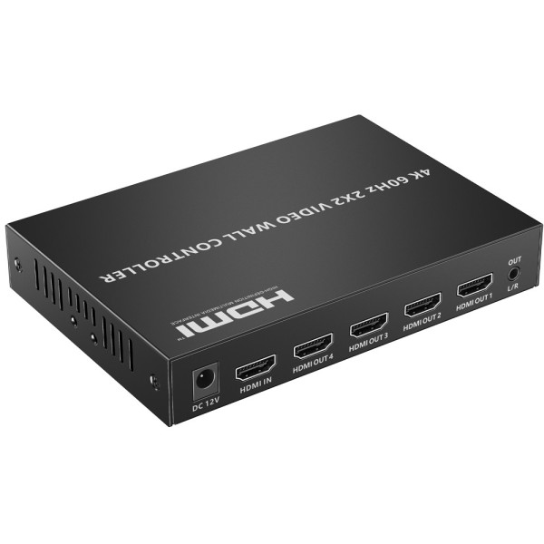Comprar LENKENG HDMI-VW-4-4K Electronica Videowall HDMI - Videowall 2x2 - Permite 1:4 - Resolución 4K HDMI-VW-4-4K
