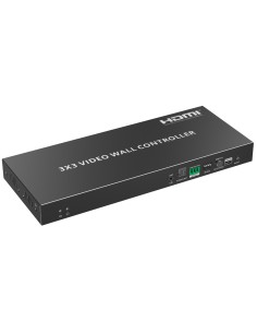 Lenkeng HDMI-VW-9-4K Electronica HDMI Videowall - videowall 3x3 - Permite resolução de 1: 9 - 4K