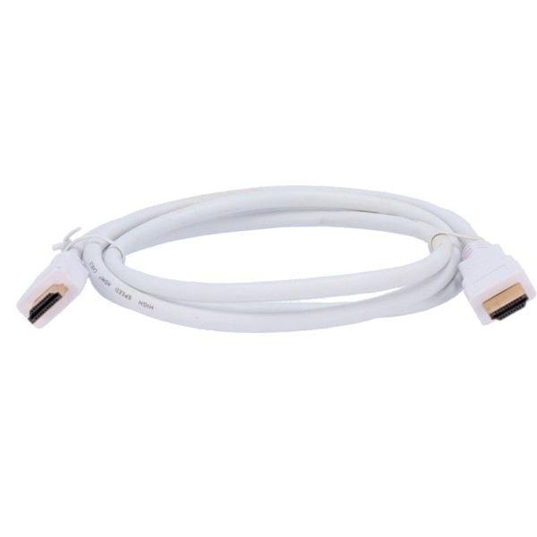 Acheter OEM Câble HDMI HDMI1-1W - Connecteurs HDMI type A mâle - Haute vitesse - 1 m - Couleur blanche - Connecteurs anticorrosi