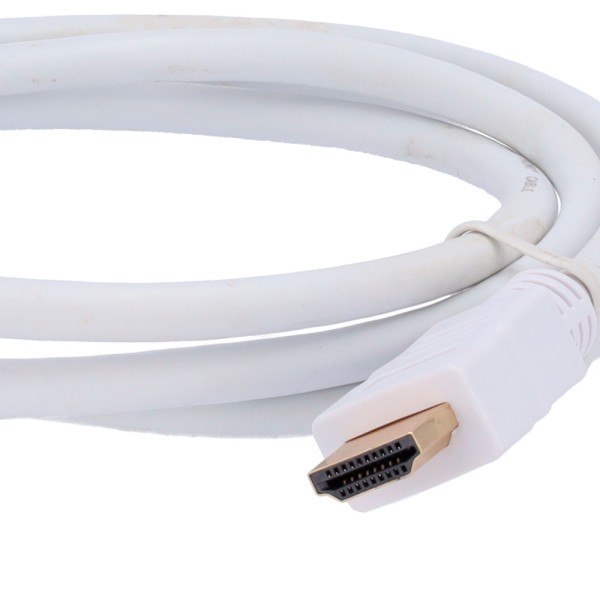 Acheter OEM Câble HDMI HDMI1-1W - Connecteurs HDMI type A mâle - Haute vitesse - 1 m - Couleur blanche - Connecteurs anticorrosi