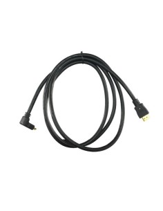 OEM HDMI1L-2 Cabo HDMI - Conectores HDMI Tipo para o Conector Male - Em Camadas 90 ° - 1,8 m - cor preta - Conectores anti-corro