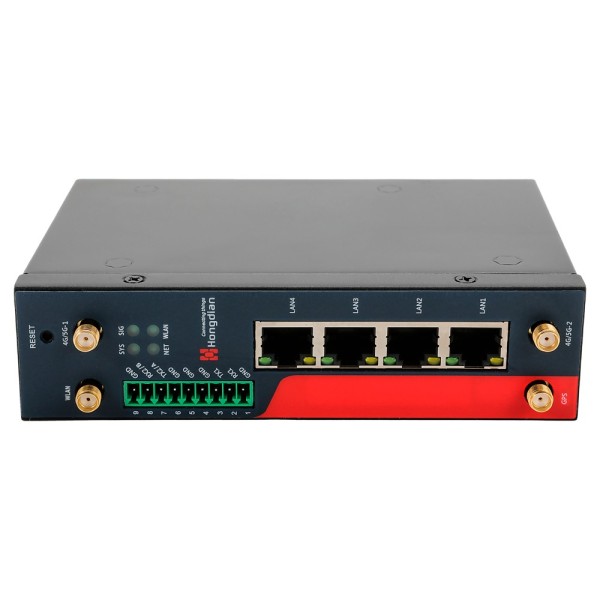 Hongdian HG-H7960-L4EE-CS-WG-PSE Hongdian Router Industrial 4G - 4G CAT 4 - 4 portas Poe + Ethernet RJ45 10/100/1000 - Slot TA