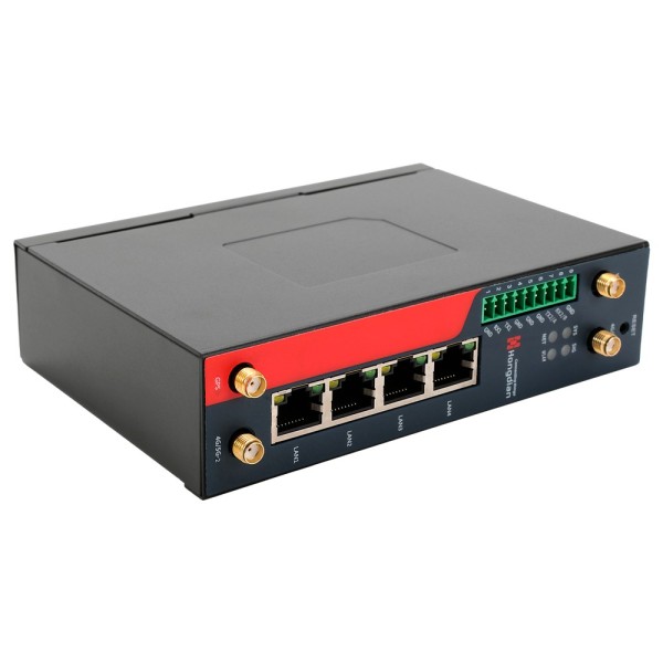 Hongdian HG-H7960-L4EE-CS-WG-PSE Hongdian Router Industrial 4G - 4G CAT 4 - 4 portas Poe + Ethernet RJ45 10/100/1000 - Slot TA