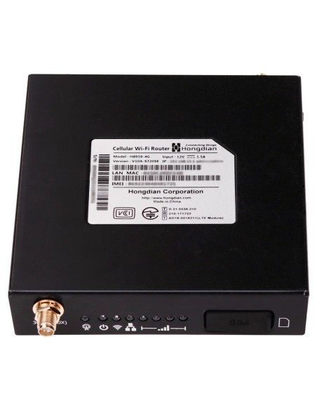 Hongdian HG-H8959-L4eu-W Hongdian - 4G Router Industrial - 2 Portas Ethernet RJ45 10/100 - SL SIM 4G / 3G Slot - Instalação