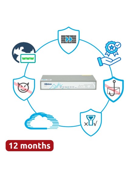 Comprar HILLSTONE HILL-SG-6000-A1000-HWBDL-IN12 Hillstone Networks NGFW - Hardware + 1 año de servicio Enterprise - 4Gbps FW/1.5