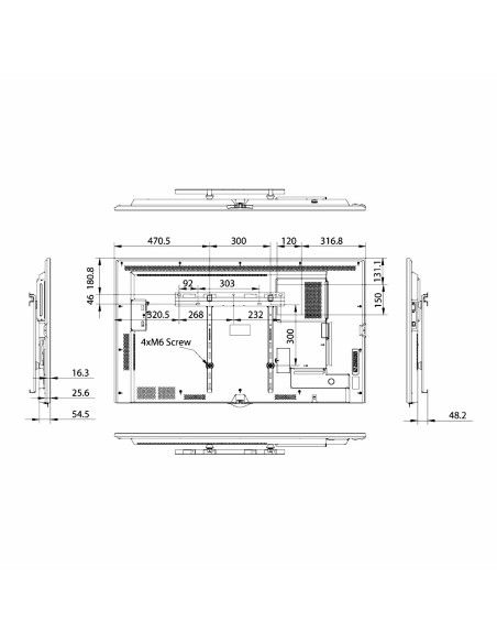 Hisense seu monitor de Hisense - 55bm666AE Hisense Elevo 4K 55 " M Series - Uso Intensivo 24/7 - HDMI, DVI, VGA, DP, USB, RS232 