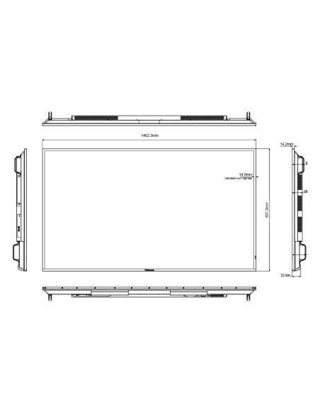 Comprar HISENSE HIS-65B4E31T Monitor HISENSE DLED 4K 65" | Serie E - Resolución 3840x2160 - 2 entradas HDMI 2.0 - Uso inten