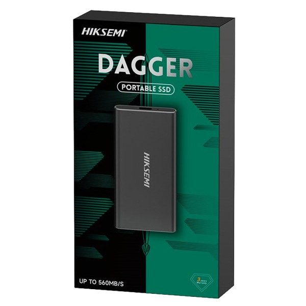 HIKSEMI HS-ESSD-T200N-Mini-2T-preto Mini Disco Rígido Portátil Hikvision - Capacidade 2Q - USB 3.2 Tipo de interface C - E Speed
