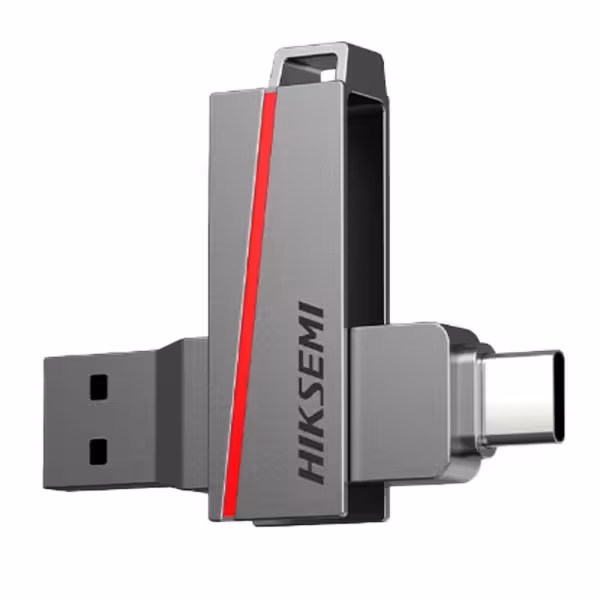 Comprar HIKVISION HS-USB-E307CSTD/64G/U3/NEWSEMI/WW Pendrive USB Hikvision - Capacidad 64 GB - Interfaz USB Tipo A/Tipo C 3.2 - 