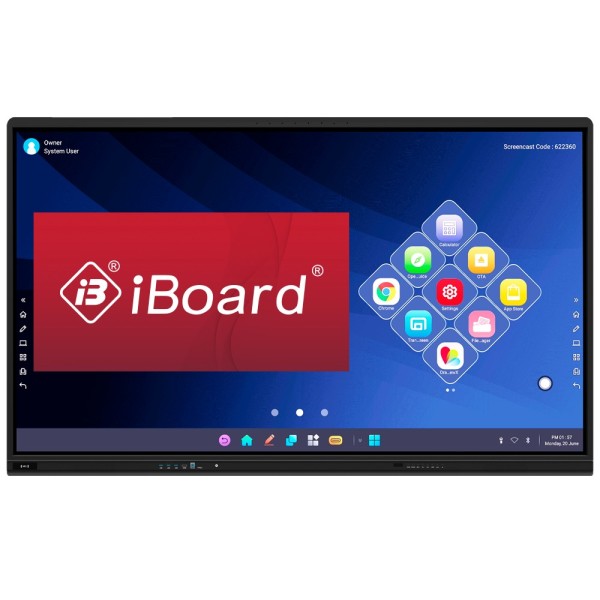 Comprar IBOARD IB-TE-MP-65E1-V3 Monitor interactivo 65'' - Resolución 4K - Android 14 - 8 GB de RAM y 128 GB ROM - Mic