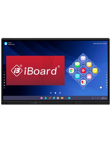 Comprar IBOARD IB-TE-MP-86E1-V3 Monitor interactivo 86" - Resolución 4K - Android 14 - 8 GB RAM y 128 GB ROM - Array de mic