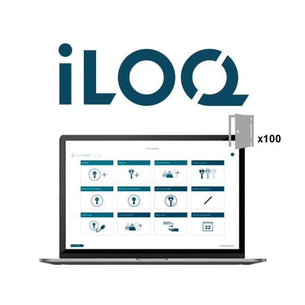 Comprar ILOQ ILOQ-LICENSE-100DOOR Licencia software control de acceso - Pago anual - 100 puertas | 36.000 llaves/TAGs - Usuarios