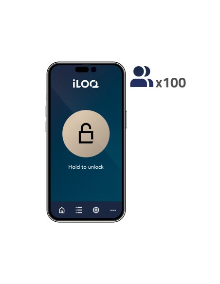 Comprar ILOQ ILOQ-LICENSE-S50-100APP Licencia APP control de acceso - 100 APPs | Pago anual - Apertura con NFC | iOS y Android -