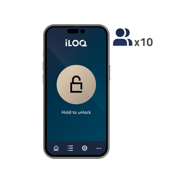 Comprar ILOQ ILOQ-LICENSE-S50-10APP Licencia APP control de acceso - 10 APPs | Pago anual - Apertura con NFC | iOS y Android - C