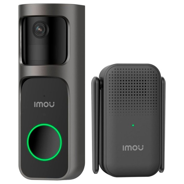Acheter IMOU IMOU-DB-2SP-3T0W/DS2S Kit sonnette 2S 3MP - Wi‑Fi 2,4 GHz / 5000 mAh - 166° + suivi virtuel / IR 5 m - Bouton d’a…