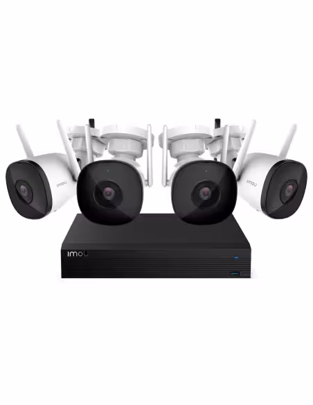 Acquistare IMOU IMOU-KIT/NVR1104HS-W-S2-CE-1T/4-F22P-0280B Kit wireless 4 telecamere Bullet 2C 2MP - NVR 4CH / WiFi 2.4 GHz - 2.