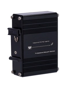 OEM Inj-Ipoe-60W-2.5G-DC Industrial Injector Injector - RJ45 Entrada 10/100/1000 / 2,5 Base-T - Total Potência 60 W - Distância  2