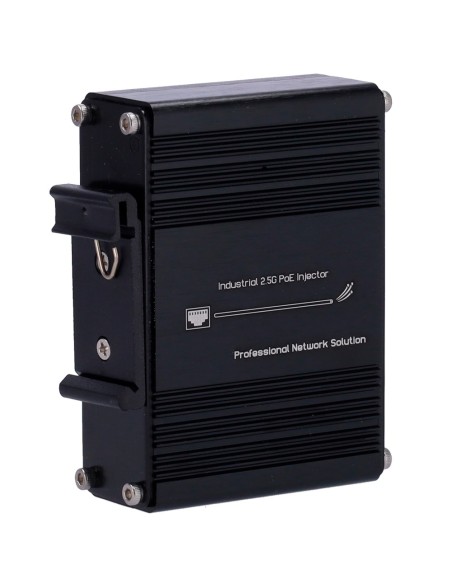 OEM Inj-Ipoe-60W-2.5G-DC Industrial Injector Injector - RJ45 Entrada 10/100/1000 / 2,5 Base-T - Total Potência 60 W - Distância 
