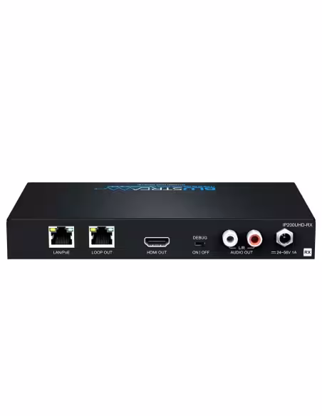 Comprar BLUSTREAM IP200UHD-RX Receptor de video sobre IP - Resolución UHD - 1 entrada LAN (RJ45) - 1 salida HDMI - Función KVM