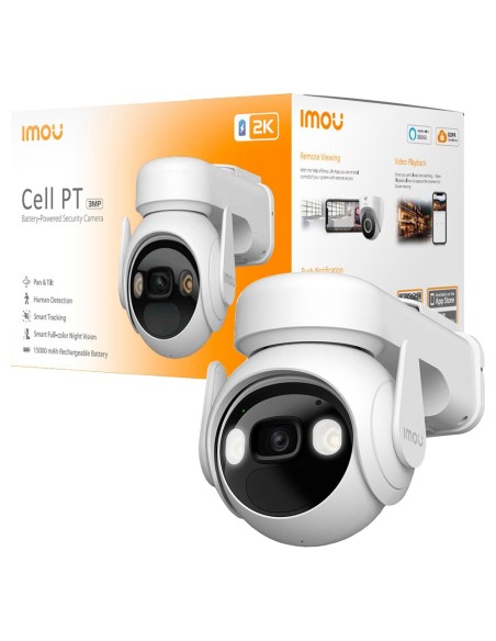 Comprar IMOU IPC-K9EP-3T0TE-EU-IMOU Cámara a batería Cell PT 4G 3MP - 4G / 15000mAh - 3.6 mm / Autotracking / IR 20m - Audio bid
