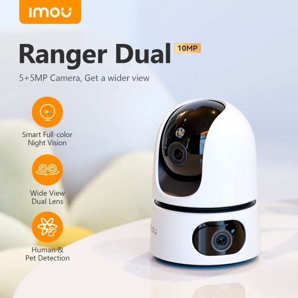 Kaufen IMOU IPC-S2XP-10M0WED-IMOU motorisierte Kamera Ranger Dual 5+5MP – WiFi 6 – DUAL-Objektiv / Auto-Tracking / IR + Vollfarb