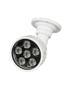OEM IR100 Alcance Foco Infravermelho 100M - Iluminação LED - 850nm, Abertura de 60 ° - 6 LEDs Ø10 - Inclui célula Fotoc