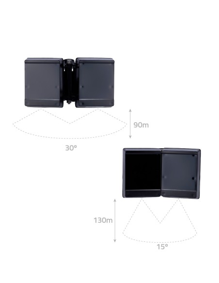 Acheter OEM IR30-130-SG62 Projecteur infrarouge portée 90~130 m - Éclairage par LED 850 nM - 12 lampes LED IR - Ouverture de