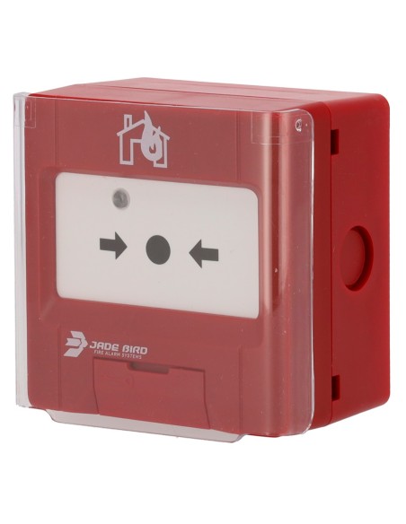 Comprar JADE BIRD JBE-2100C Pulsador analógico Jade Bird - Rearmable, tapa de protección incluída - Indicador luminoso y visual 