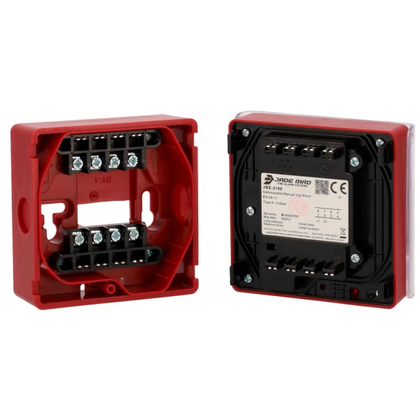 Acquista JADE BIRD JBE-2100C Pulsante analogico Jade Bird - Riarmabile, coperchio di protezione incluso - Indicatore luminoso e 