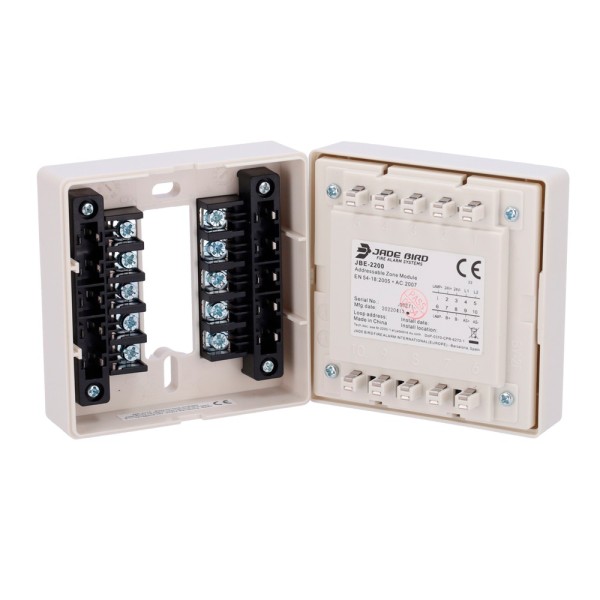 Kaufen JADE BIRD JBE-2200 analoges Modul Jade Bird – konventionelles Zonenmodul – Versorgung über Loop oder extern – Kabel co