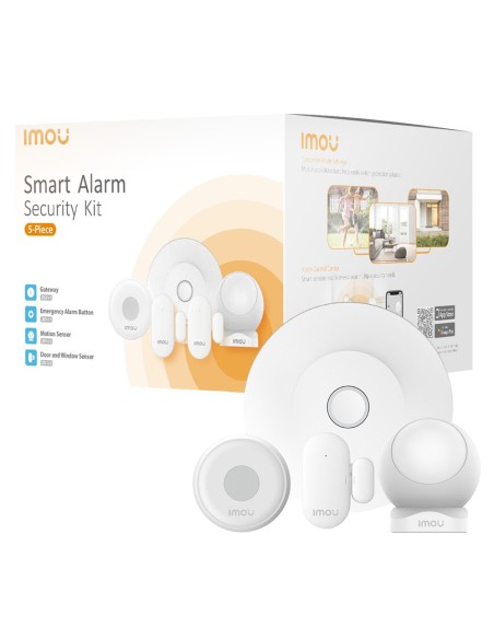 Imou Kit-Alarme-ZG2-UE-5-Imou IMou Cordado Home Automation Automation Kit - Concentrador de alarme de automação em casa - ZigBee