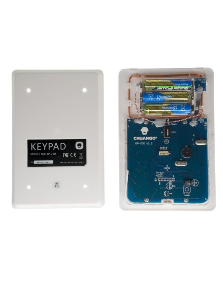 Chuango KP-700 Teclado Independente - Antena Interna - Permite Armado / Desarmamento - Compatível com Chaveiros Prox
