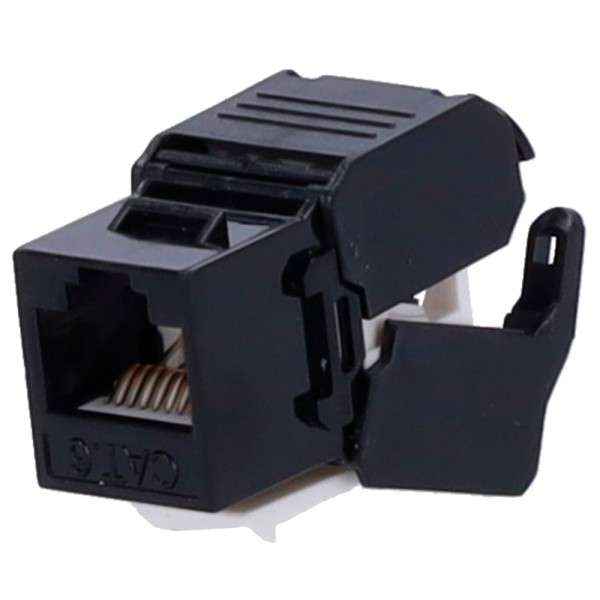 Conector de cabo UTP OEM KS6-TL180-BK - Conector RJ45 Saída - Categoria UTP compatível 6 - fácil instalação sem necessidade 