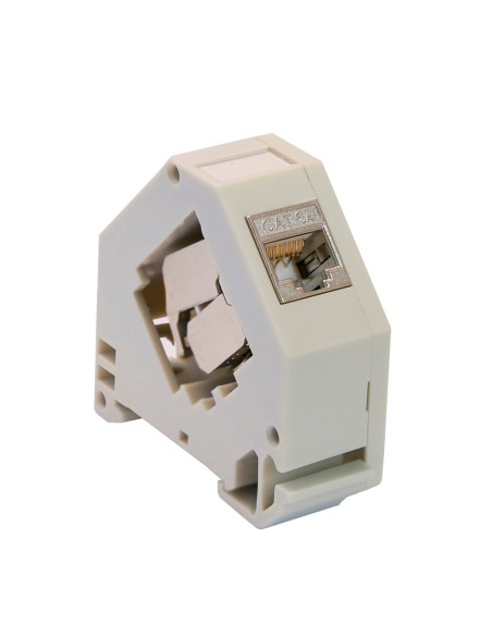 Comprar OEM KS6A-FTP-TL180-DIN Conector para cables FTP - Conector salida RJ45 - Compatible FTP categoría 6A - Fácil instalación