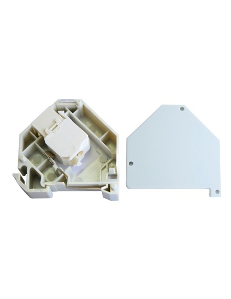 OEM KS6A-UTP-TL180-DIN Cable Connector UTP - Conector RJ45 Saída - Compatível Categoria UTP 6A - Fácil Instalação sem NEC